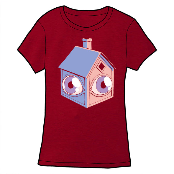 Somebody Home Shirt Shirts Cyberduds Ladies Small Cranberry (DarkRed) 
