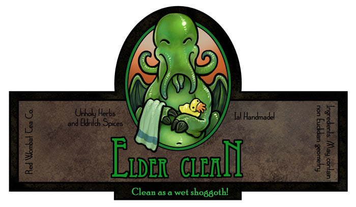 Red Wombat Tea Company Prints Art Cyberduds Elder Clean Soap - 17x11  