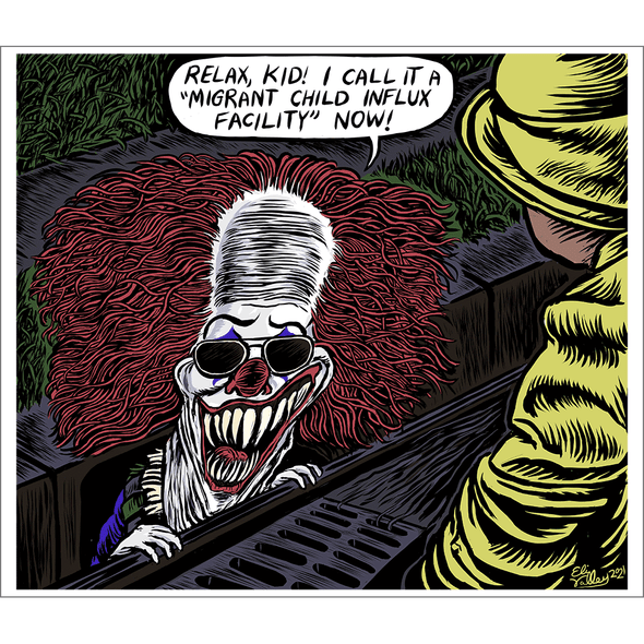 Eli Valley Print Collection Two Art Cyberduds Biden Pennywise 12x14"  