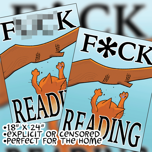 Eff Reading Print Art Cyberduds   