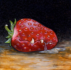 Weird Fruit Prints Art Cyberduds Feral Strawberry - 12x2 ($12)  