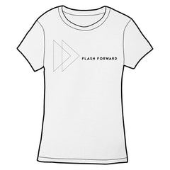Flash Forward Line Logo Shirt Shirts Cyberduds Ladies Small  