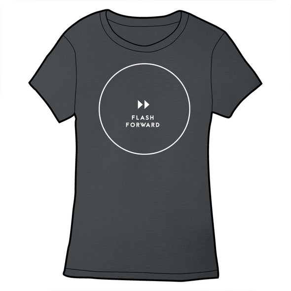 Flash Forward Circle Logo Shirt Shirts Cyberduds Ladies Small  