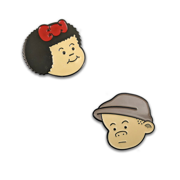 Nancy and Sluggo Enamel Pins! Pins and Patches The Studio BOTH!  
