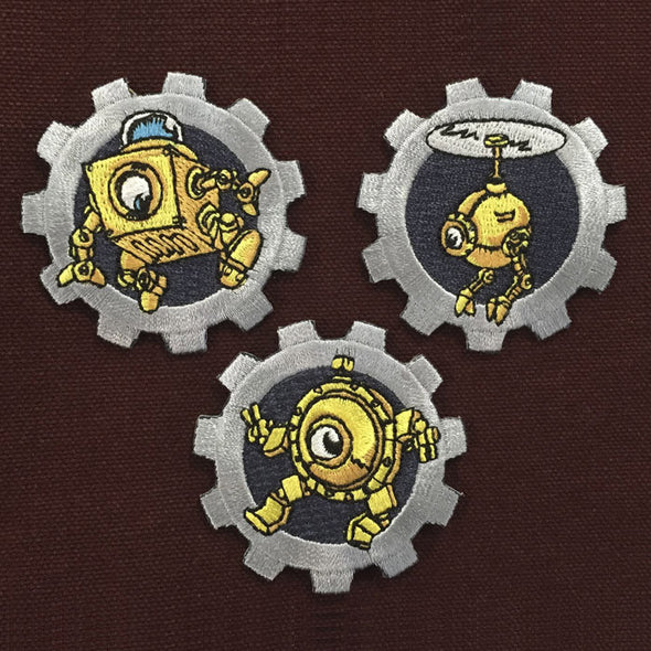 Dingbot Patch Set of 3 Pins and Patches GG   