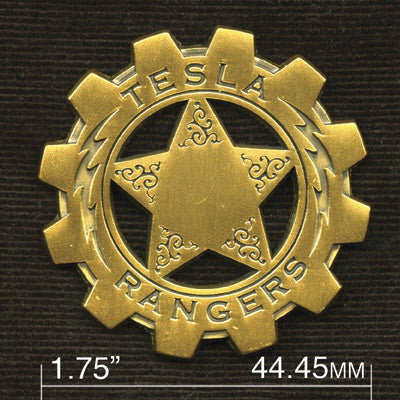 Tesla Ranger Badge: Pins and Patches GG   
