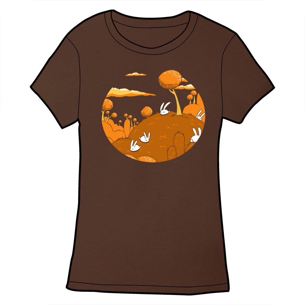Bunnies Planet Shirt Shirts Brunetto Ladies Small  
