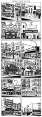 Cityscape Prints Art Cyberduds Greenpoint Theaters - 11x31  
