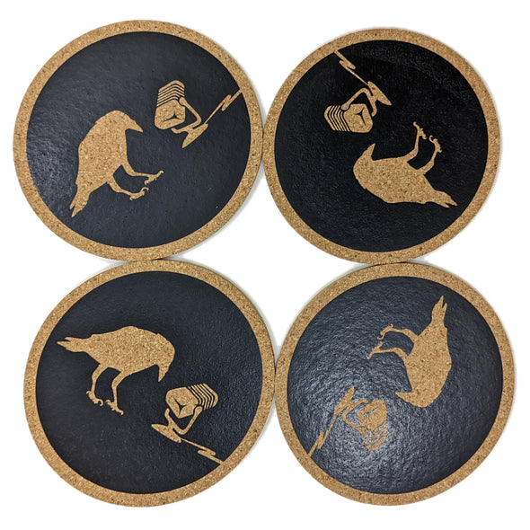 Magic Tavern Logo Coasters Accessories customcoastersnow Four ($22)  