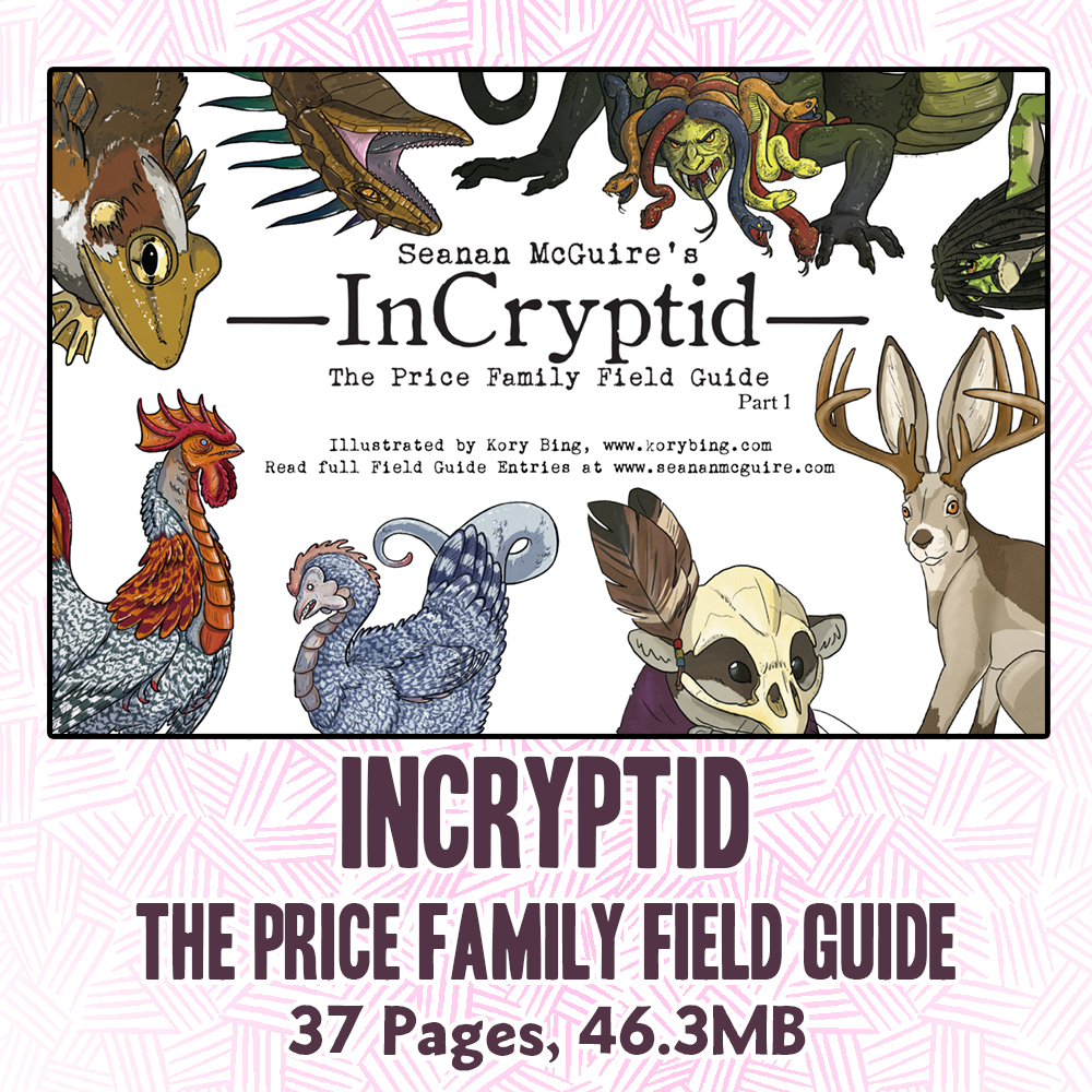 Seanan McGuire's InCryptid Field Guide PDF Books Kori Bing   