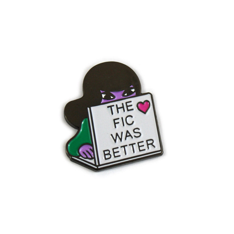 Better Fic & Bed Wish Pins Pins and Patches Geekify The Fic Was Better  