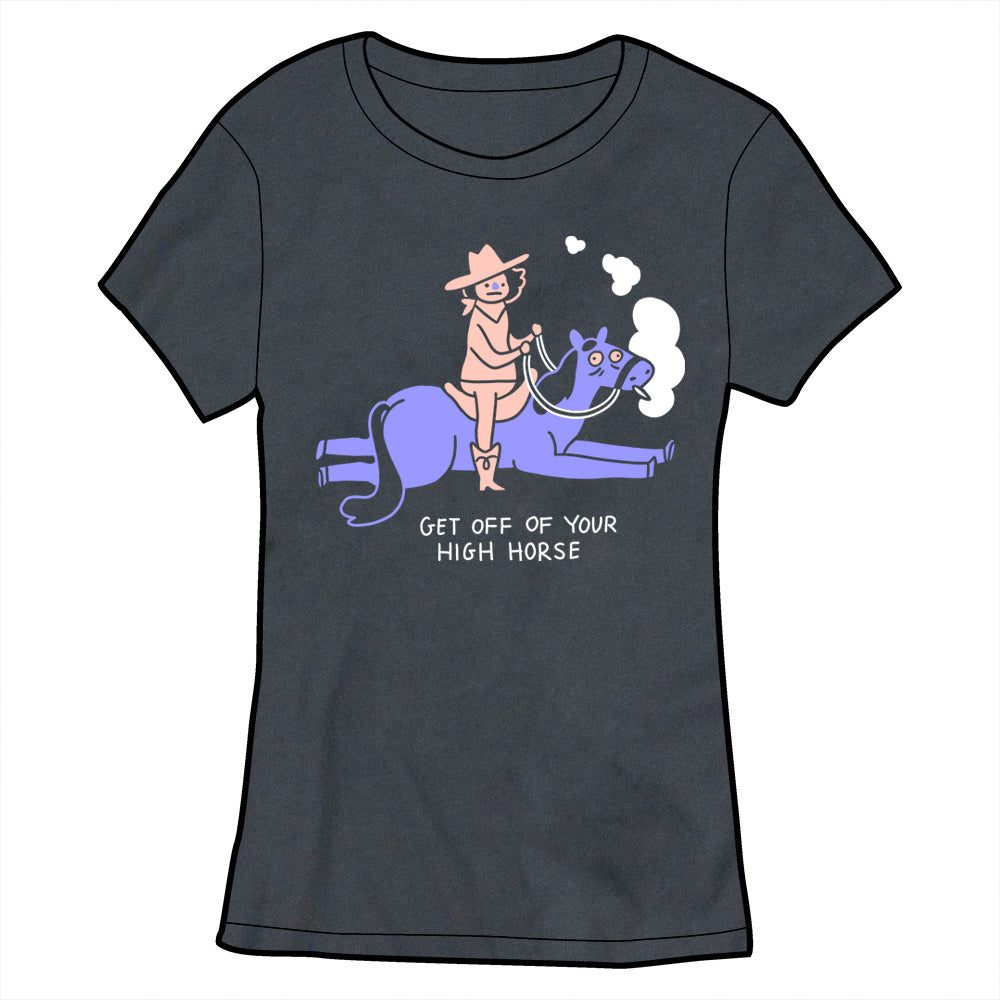 Get Off Your High Horse Shirt Shirts Jess Fink Ladies Small