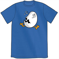 Cracked Egg Shirt Shirts Cyberduds Royal Blue Unisex Small 