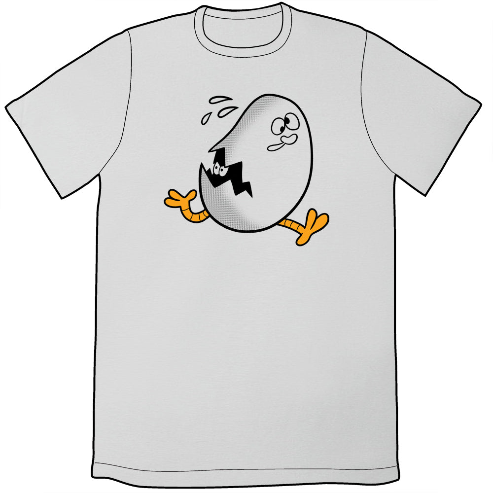 Cracked Egg Shirt Shirts Cyberduds White Unisex Small 