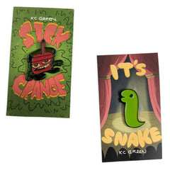 Crange N' Snake Pins Pins and Patches Geekify   
