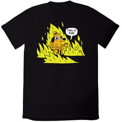 This Is Fine Shirt Shirts Brunetto Black Mens/Unisex Small 