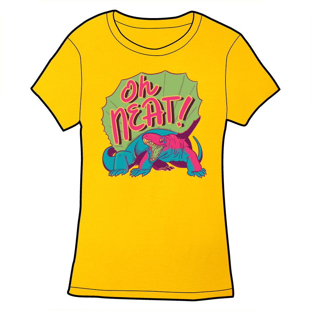 Dimetrodon Oh Neat! Shirt Shirts Cyberduds Ladies/Fitted Small Shirt Gold 
