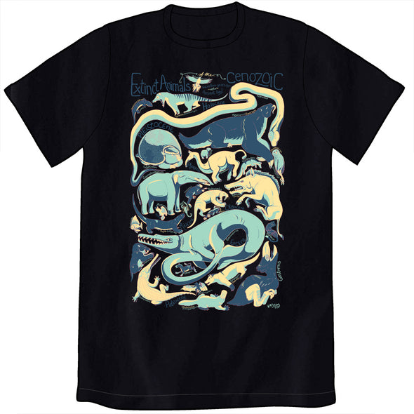 Extinct Animals of the Cenozoic Shirts Cyberduds Unisex Small Shirt  