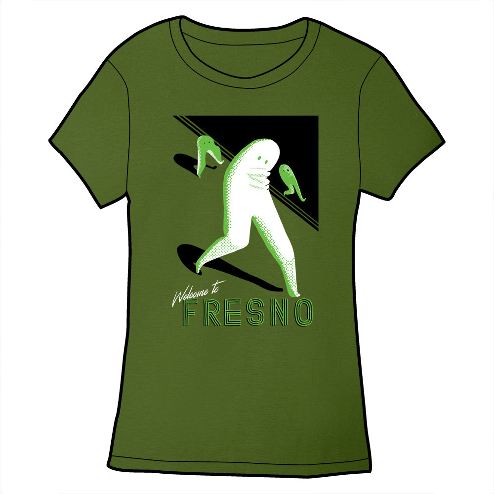 Fresno Nightcrawler Shirt Shirts Cyberduds Ladies/Fitted Small Shirt Olive 