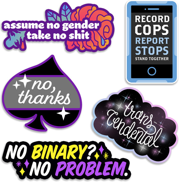Genderfabulous Sticker Pack Stickers Stickermule   