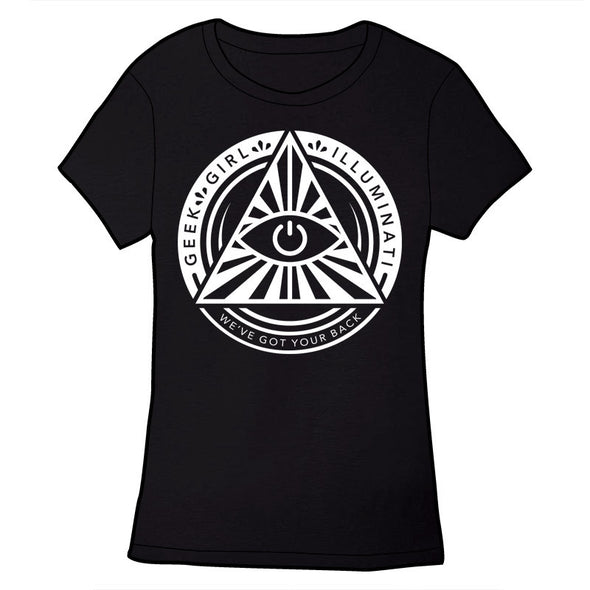 Geek Girl Illuminati Shirt Shirts Brunetto Ladies Small  