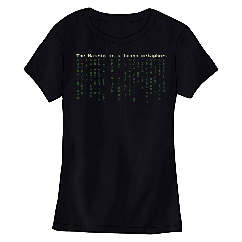 The Matrix is a Trans Metaphor Shirt Shirts Cyberduds Fitted Small  