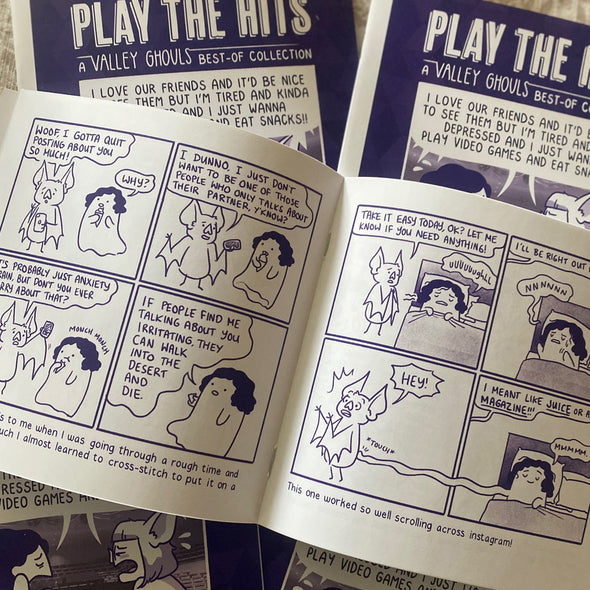 Valley Ghouls Play the Hits Zine (NOT SIGNED) Art Cyberduds   