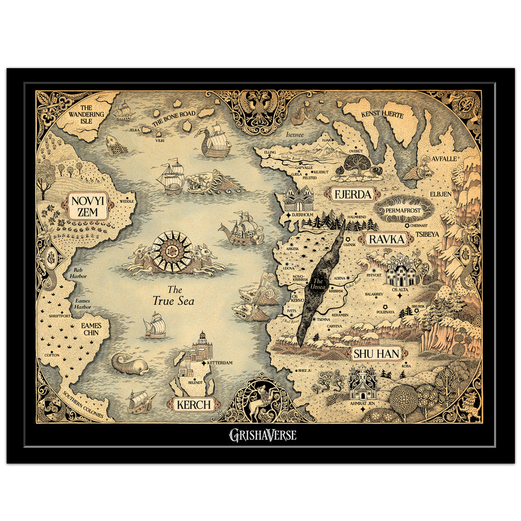 Grishaverse Map Print Art Matboards & More   