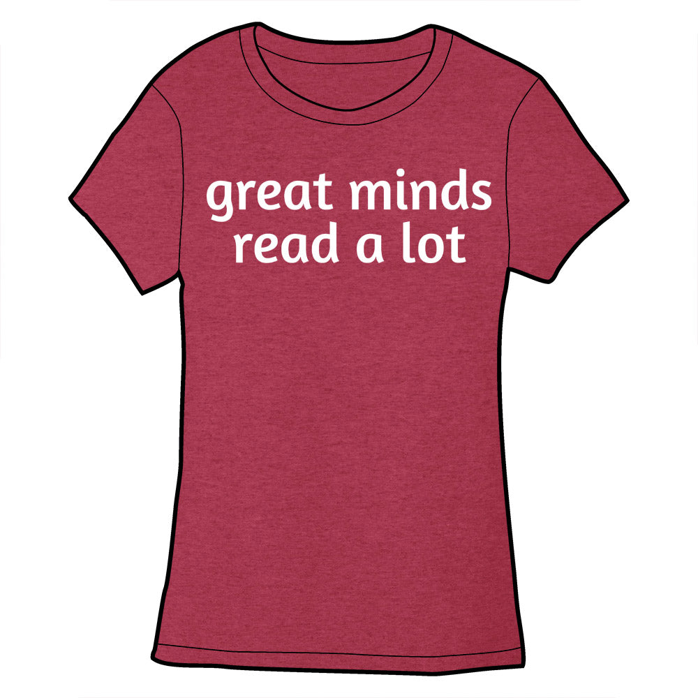 Great Minds Read a Lot Shirt Shirts Brunetto Ladies Small  