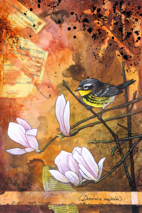 Wondrous Wildlife Prints Art Cyberduds Magnolia Warbler - 12x18 ($16)  