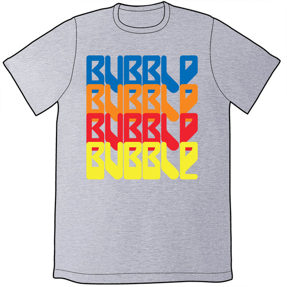 Bubble Retro Logo Shirt *LAST CHANCE* Shirts Cyberduds Gray Unisex Small 