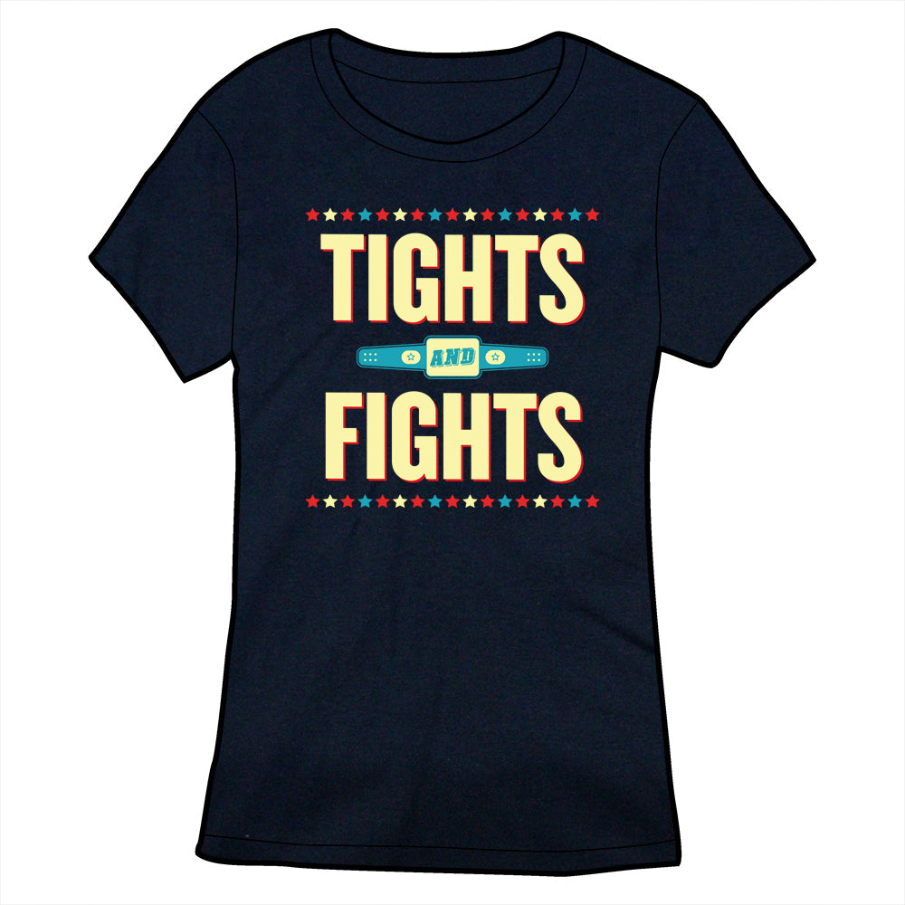 Tights and Fights Logo Shirt *LAST CHANCE* Shirts clockwise Ladies Small  