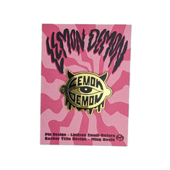 Lemon Demon Pins Pins and Patches The Studio Black on Gold  