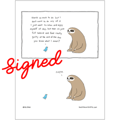 Liz Climo SIGNED Prints! Art Cyberduds Guilty  