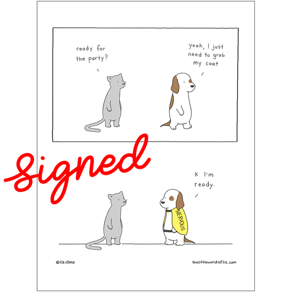 Liz Climo SIGNED Prints! Art Cyberduds Party  