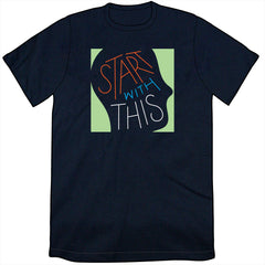 Start With This Logo Shirt - Navy Shirts Cyberduds Unisex Small  