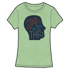 Start With This Logo Tee - Green Shirts Brunetto Ladies Small Shirt  