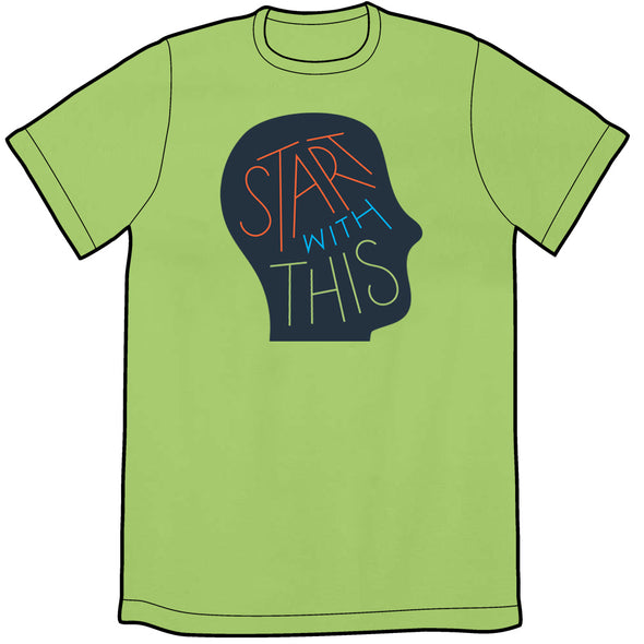 Start With This Logo Tee - Green Shirts Brunetto Unisex Small Shirt  
