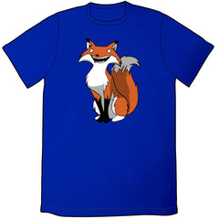 Derp Fox Shirt Shirts Brunetto Lapis (DarkBlue) Mens/Unisex Small 