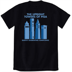 The Upright Towers of Pisa Shirt Shirts Brunetto Unisex Small Black 