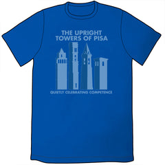The Upright Towers of Pisa Shirt Shirts Brunetto Unisex Small Royal Blue 