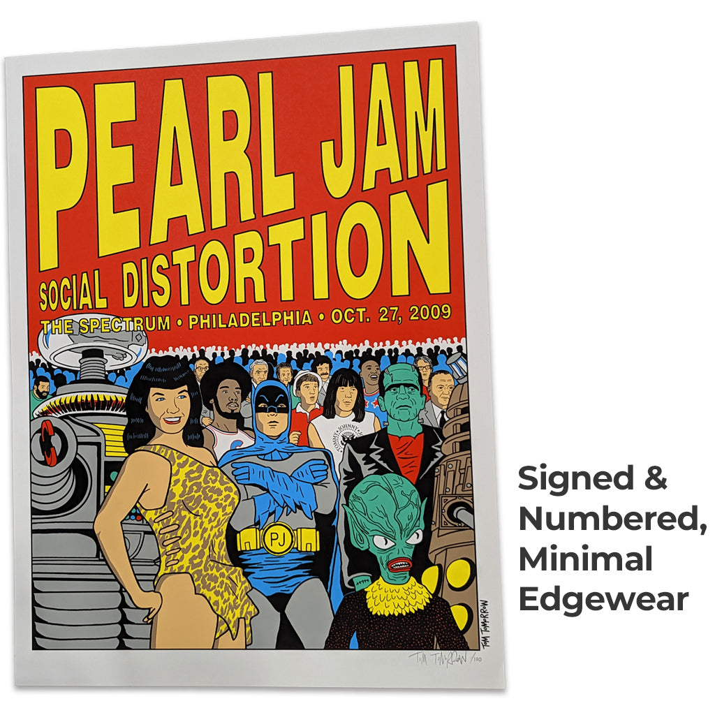 Pearl Jam/Social Distortion Philly 27Oct2009 Poster  TMW Signed and Numbered  
