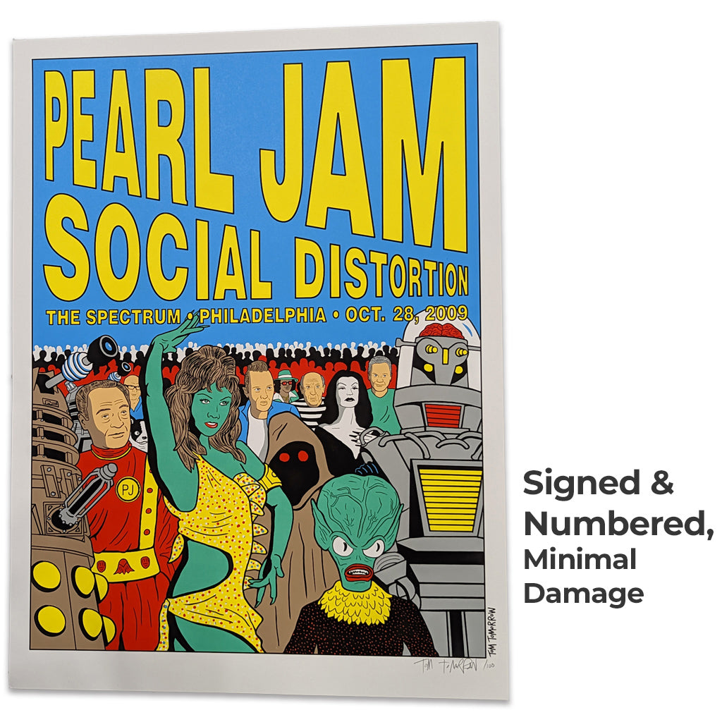 Pearl Jam/Social Distortion Philly 28Oct2009 Poster  TMW Signed and Numbered  