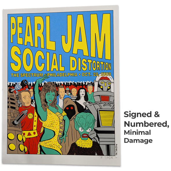 Pearl Jam/Social Distortion Philly 28Oct2009 Poster  TMW Signed and Numbered  