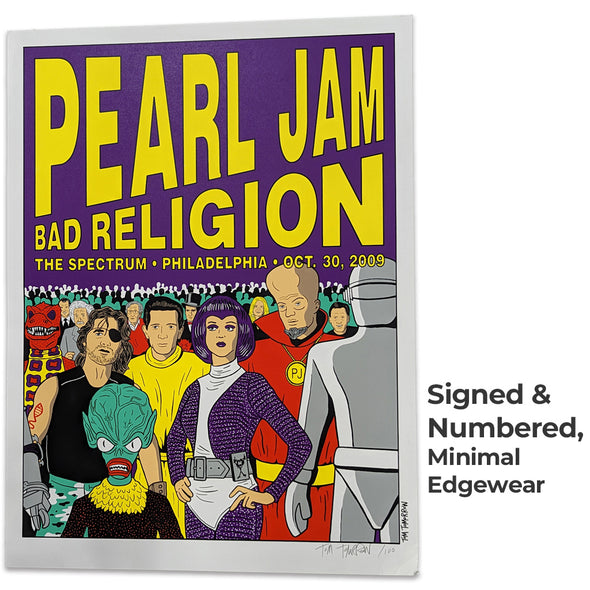 Pearl Jam/Bad Religion Philly 30Oct2009 Poster  TMW   
