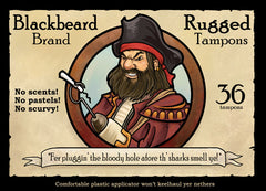 Red Wombat Tea Company Prints Art Cyberduds Blackbeards Rugged Tampons - 12x18  