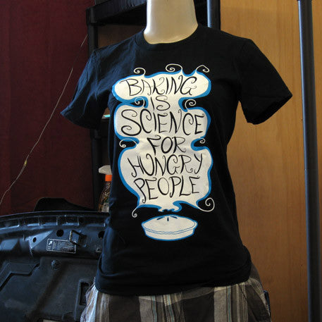 Baking is Science for Hungry People Shirt (Black) Shirts Brunetto   
