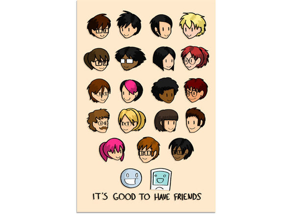 It's Good To Have Friends Print *LAST CHANCE* Art Cyberduds   