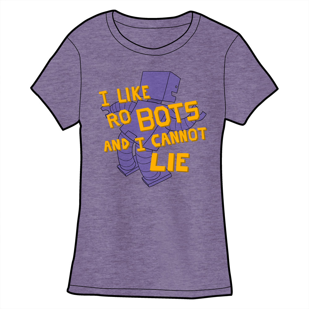 I Like Robutts Shirt *LAST CHANCE* Shirts Cyberduds Ladies Small Heather Purple 