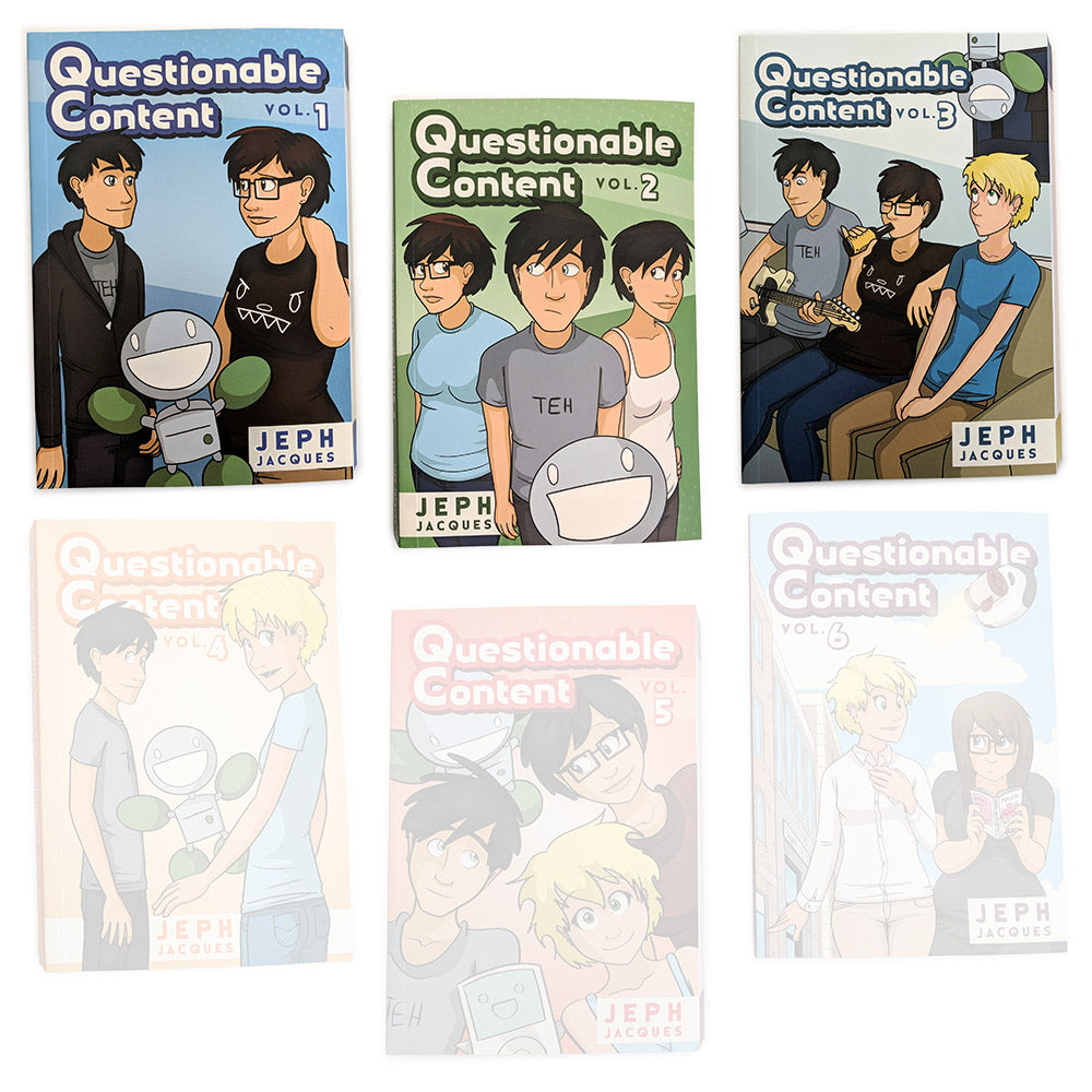 Questionable Content Book Combos! Books Brunetto One through Three  